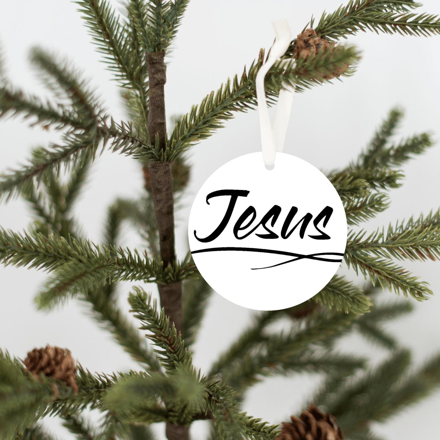 Christmas Ornament Black - Jesus