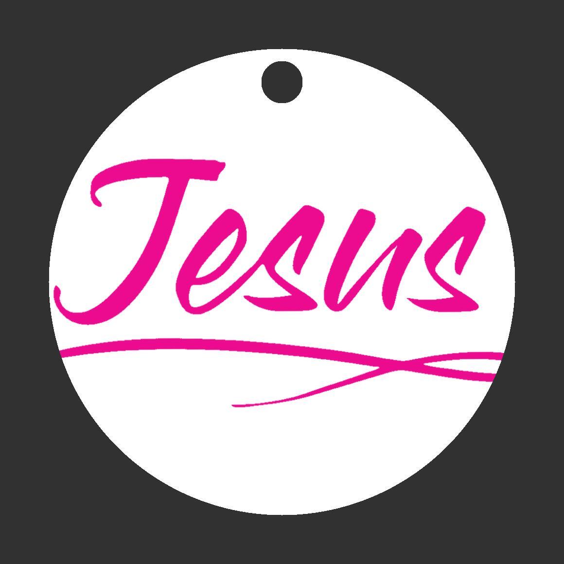 Christmas Ornament Pink - Jesus