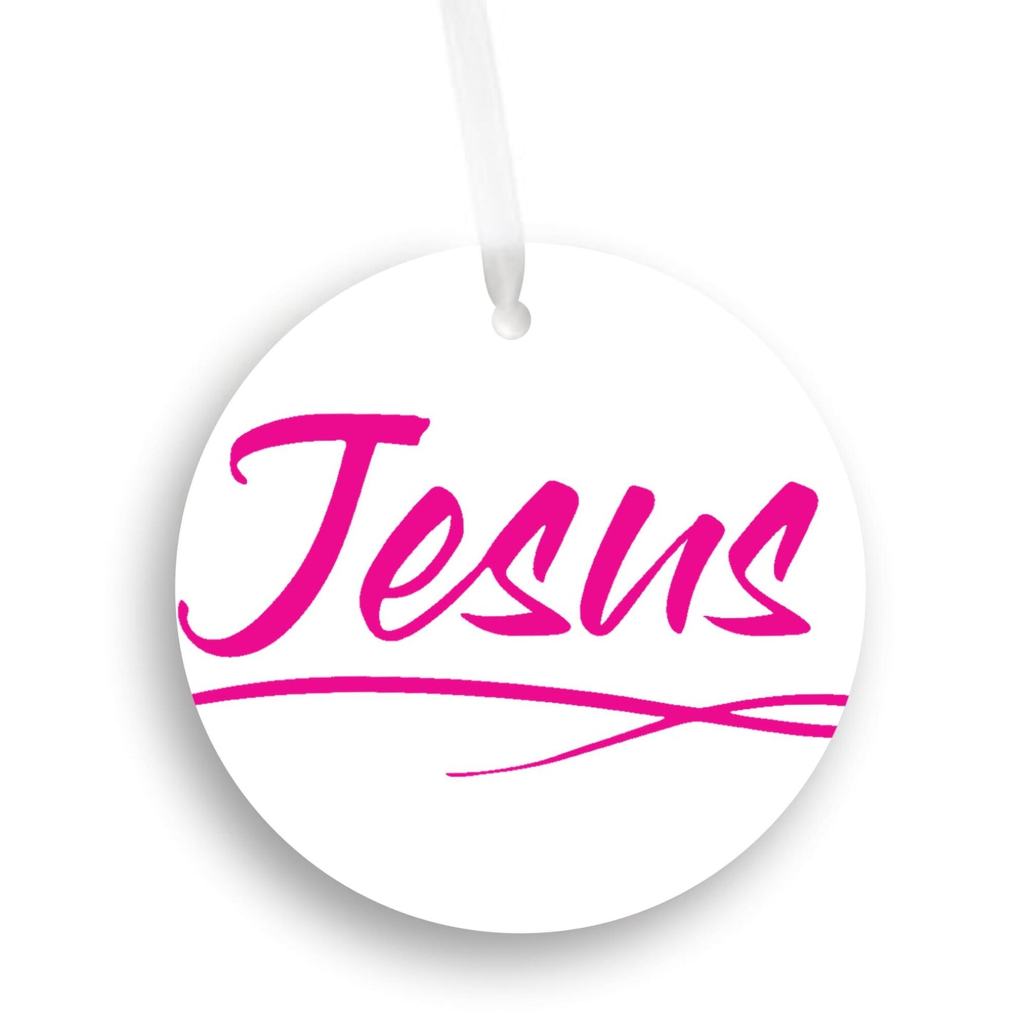 Christmas Ornament Pink - Jesus