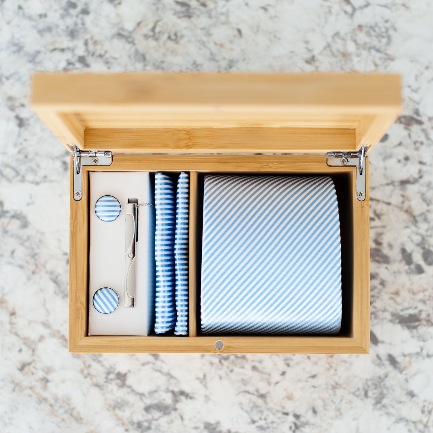 Bamboo Tie Box Brown - Jesus