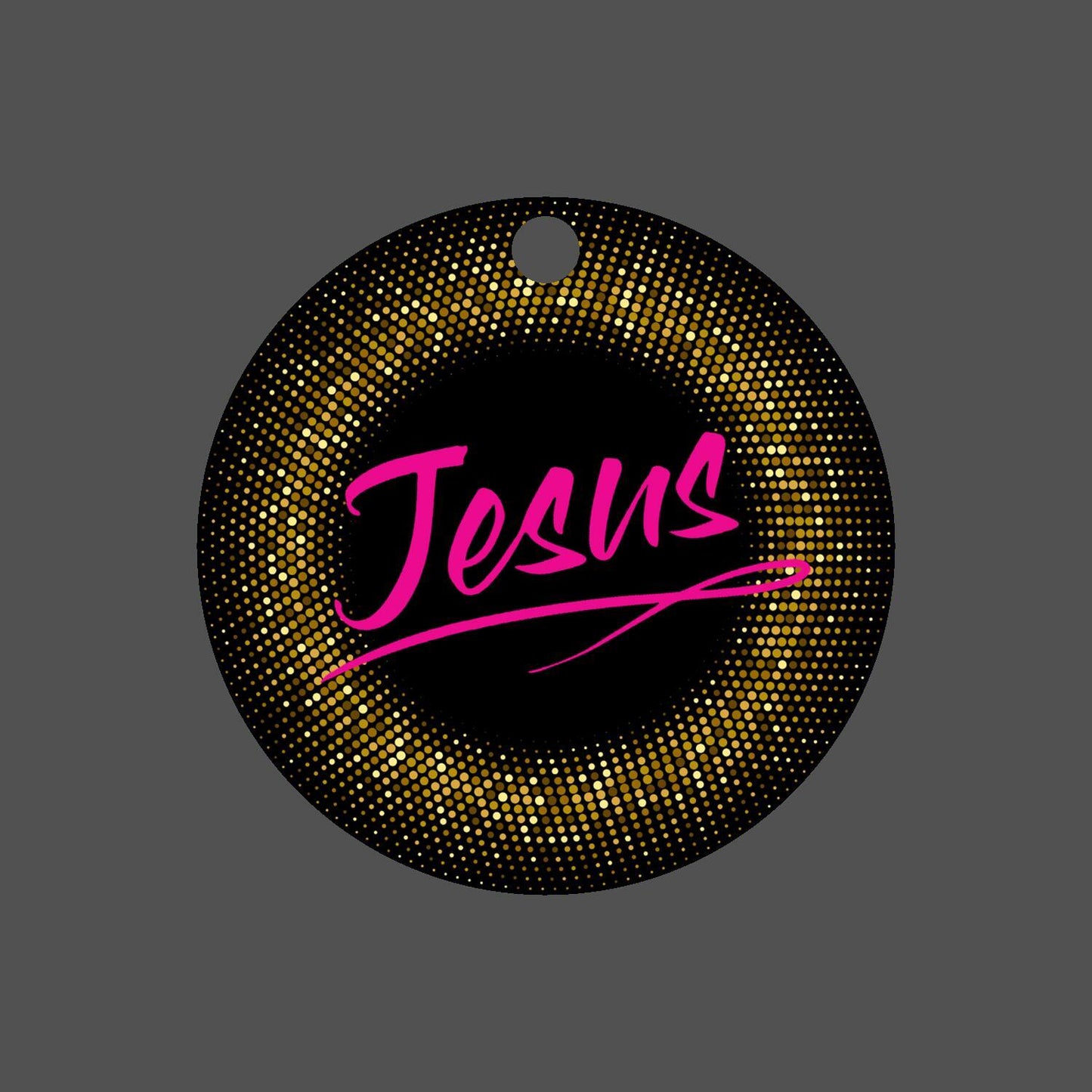 Car Ornament Small Pink - Jesus