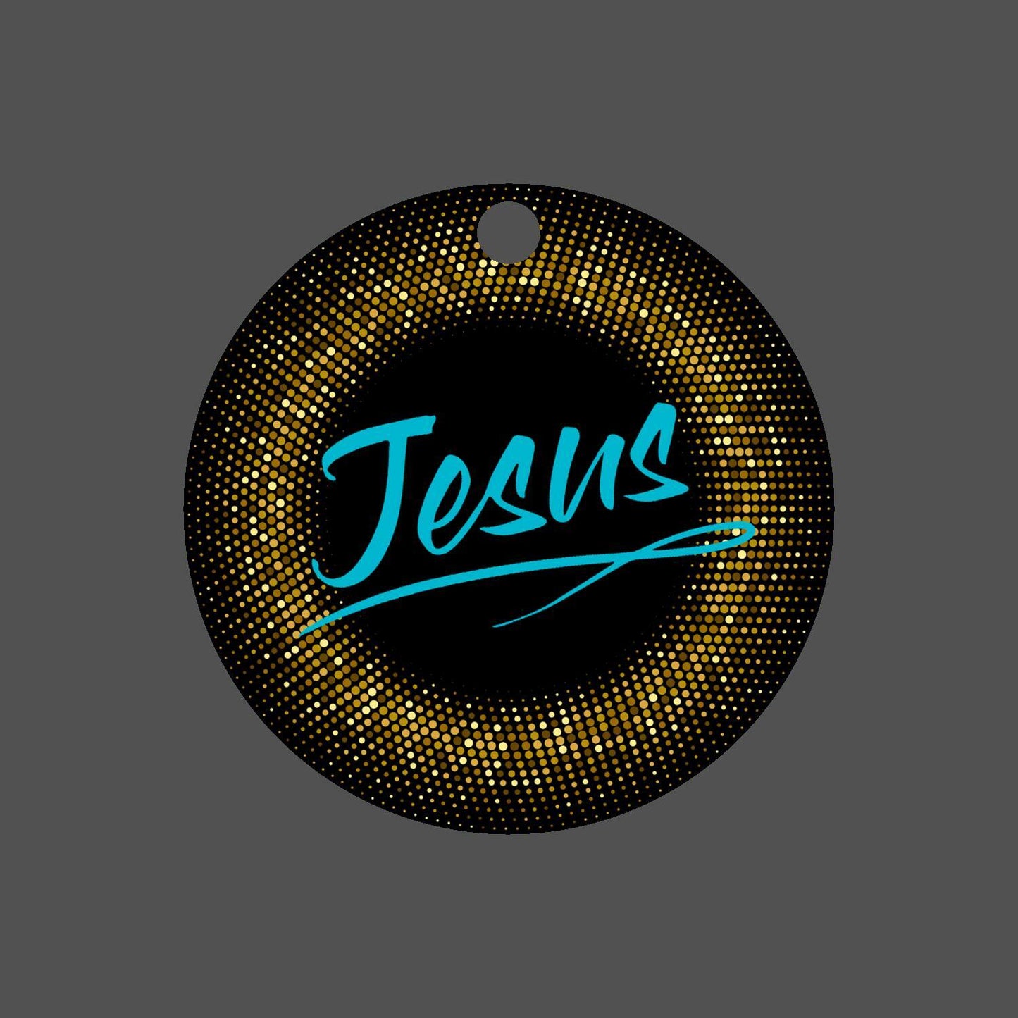 Car Ornament Small Blue - Jesus