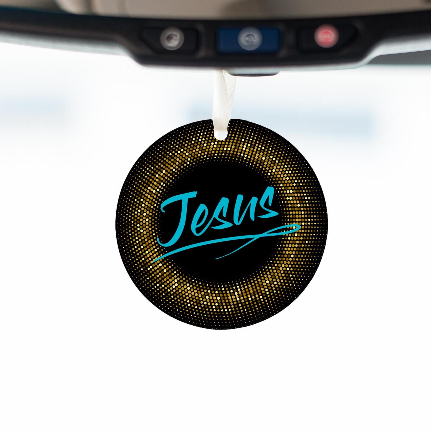 Car Ornament Small Blue - Jesus