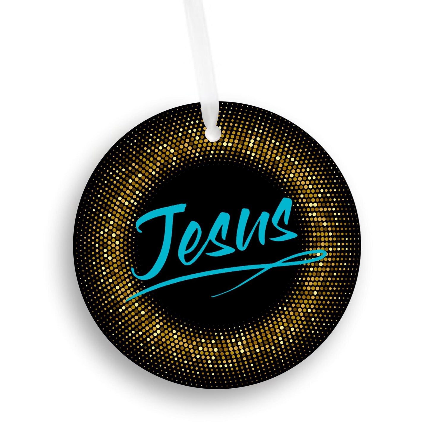 Car Ornament Small Blue - Jesus