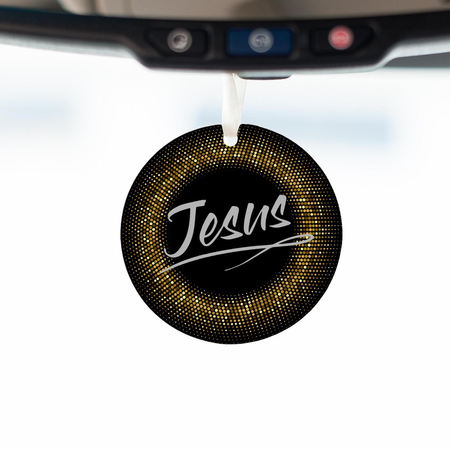 Car Ornament Small Pink - Jesus