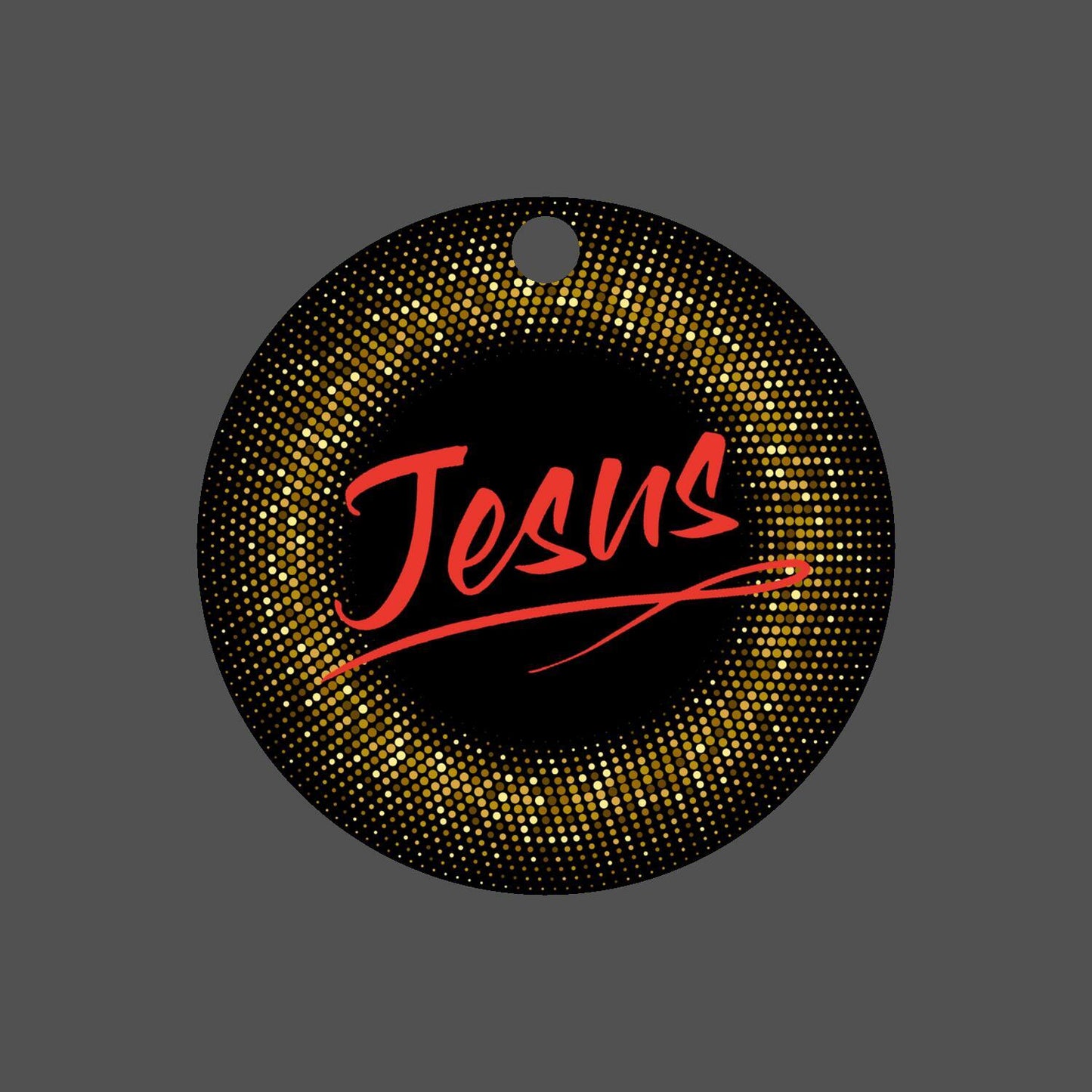 Car Ornament Small Orange - Jesus