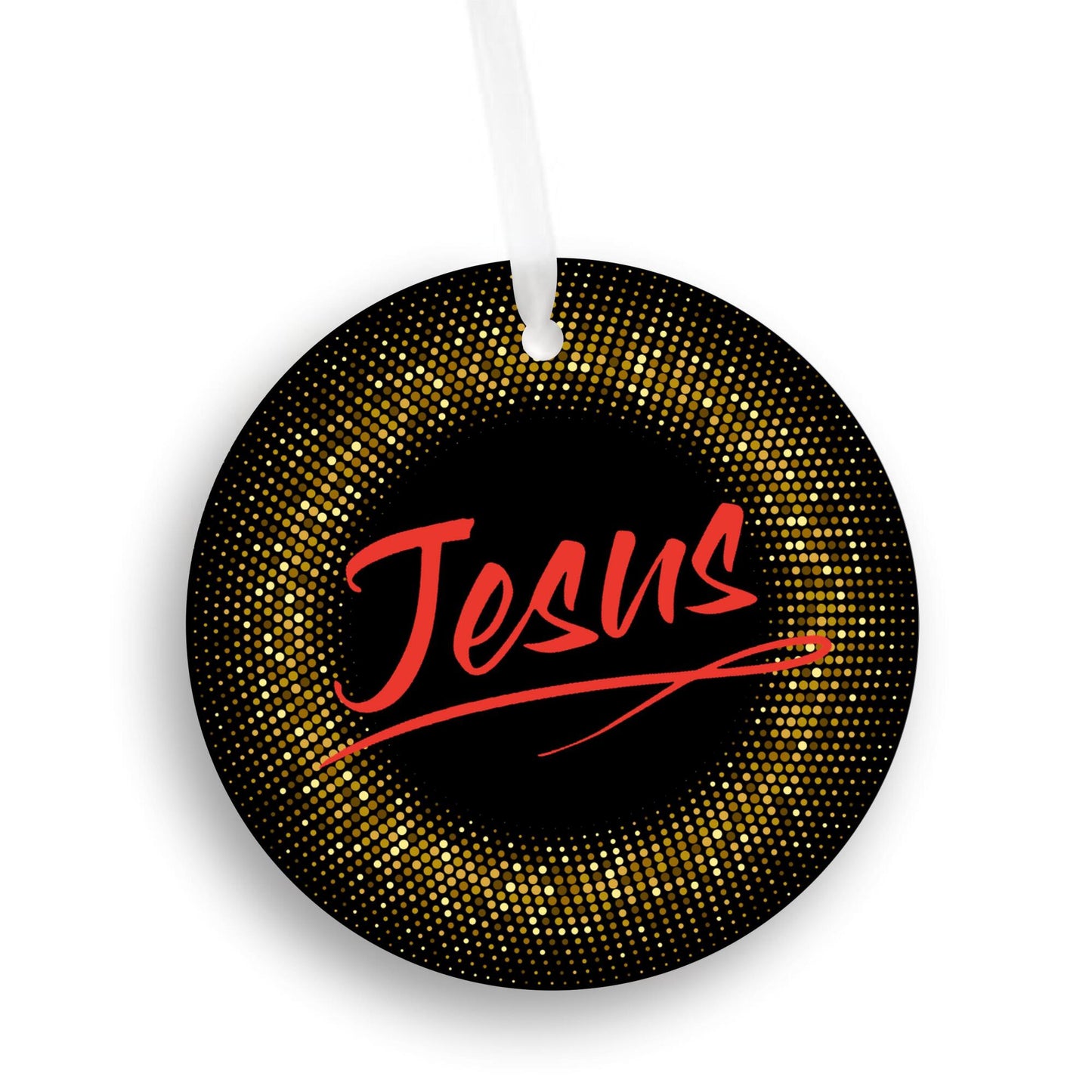 Car Ornament Small Orange - Jesus