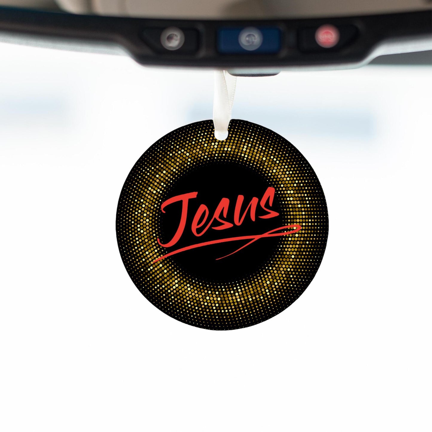 Car Ornament Small Orange - Jesus