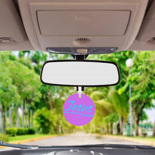 Car Ornament Purple/Blue - Jesus