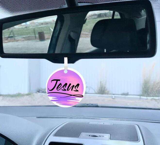 Car Ornament Purple - Jesus