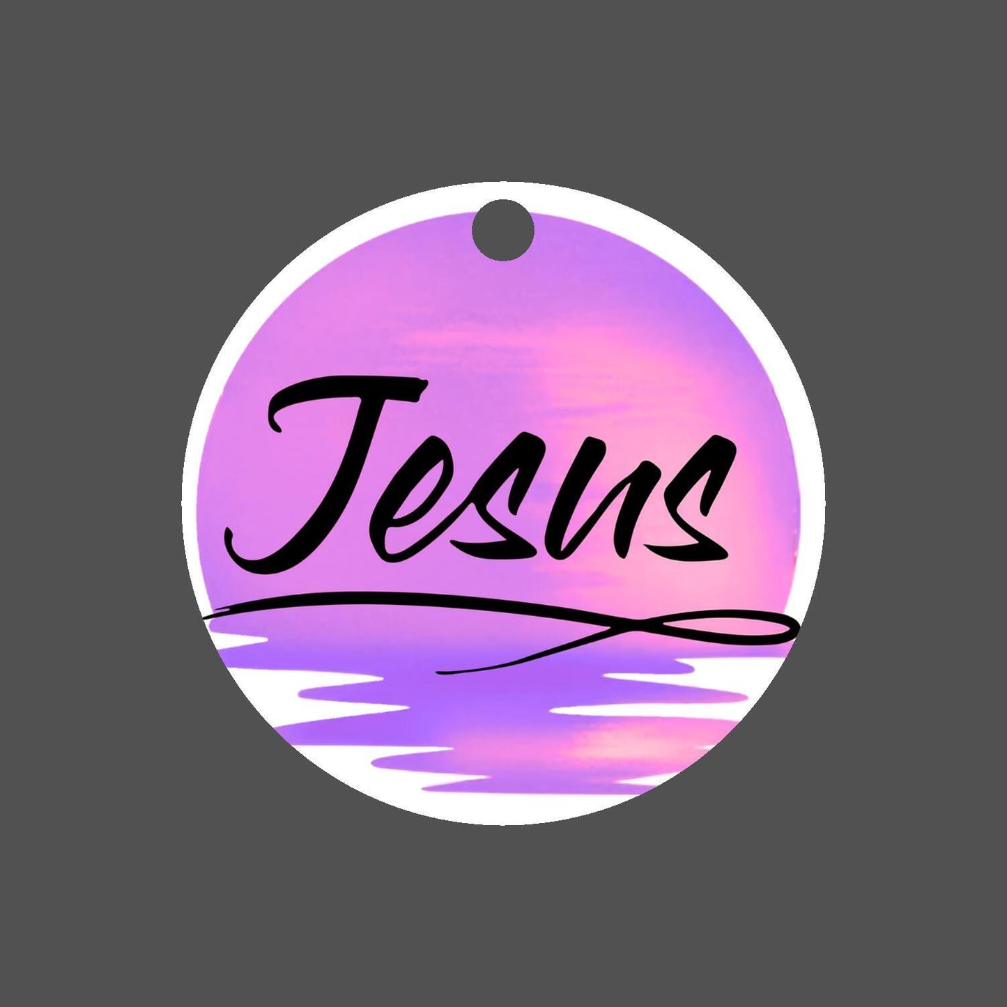 Car Ornament Purple - Jesus