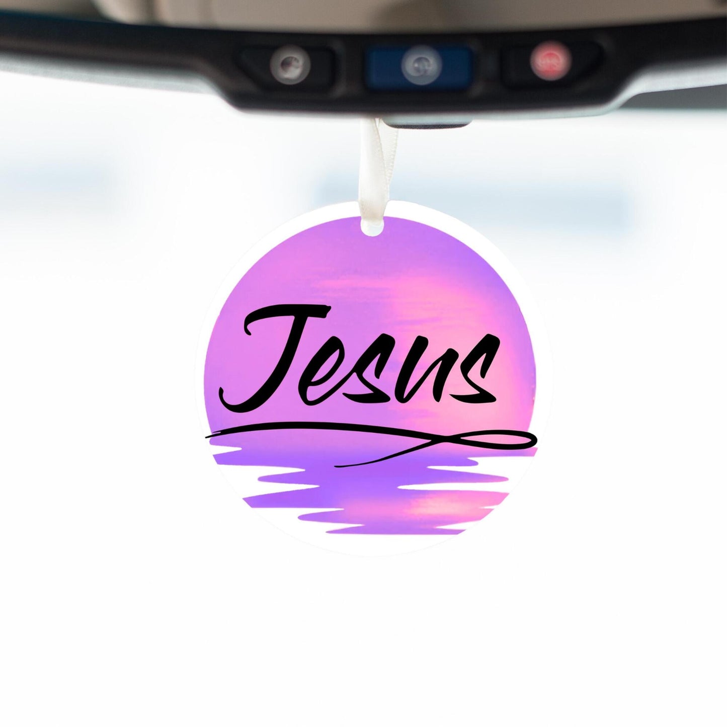 Car Ornament Purple - Jesus