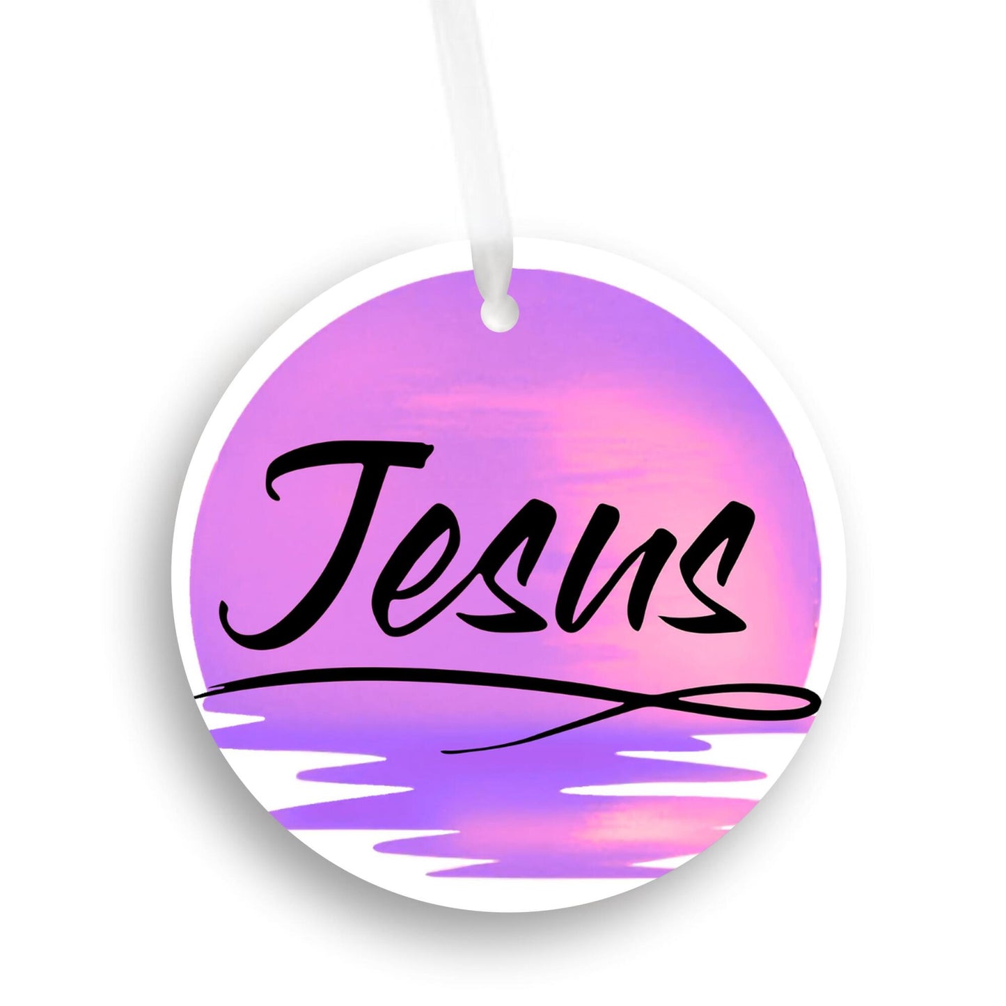 Car Ornament Purple - Jesus