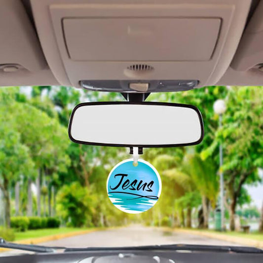 Car Ornament Blue - Jesus