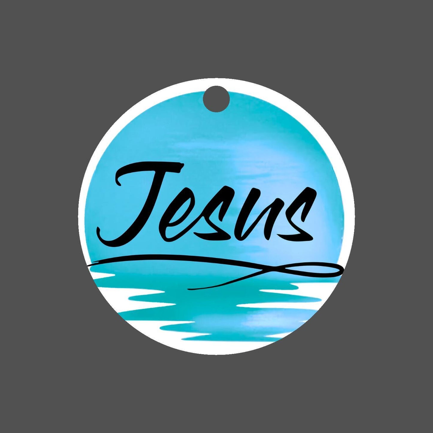 Car Ornament Blue - Jesus