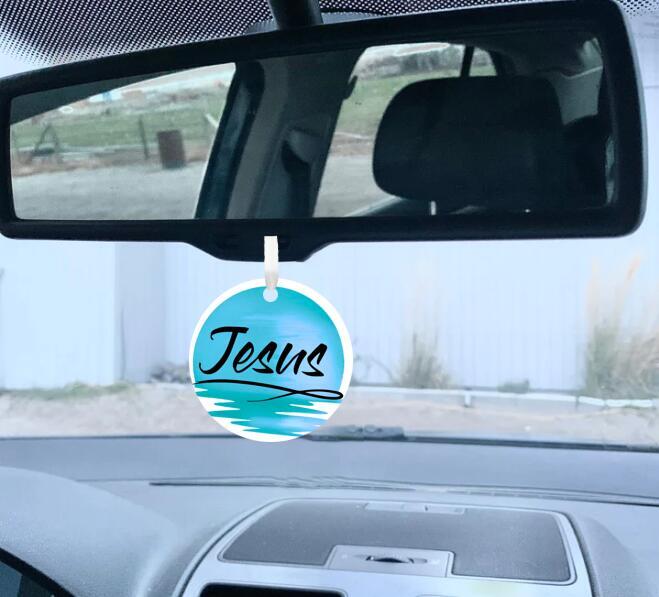 Car Ornament Blue - Jesus