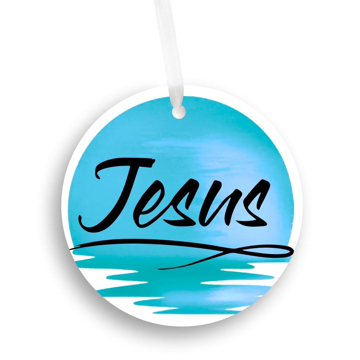 Car Ornament Blue - Jesus