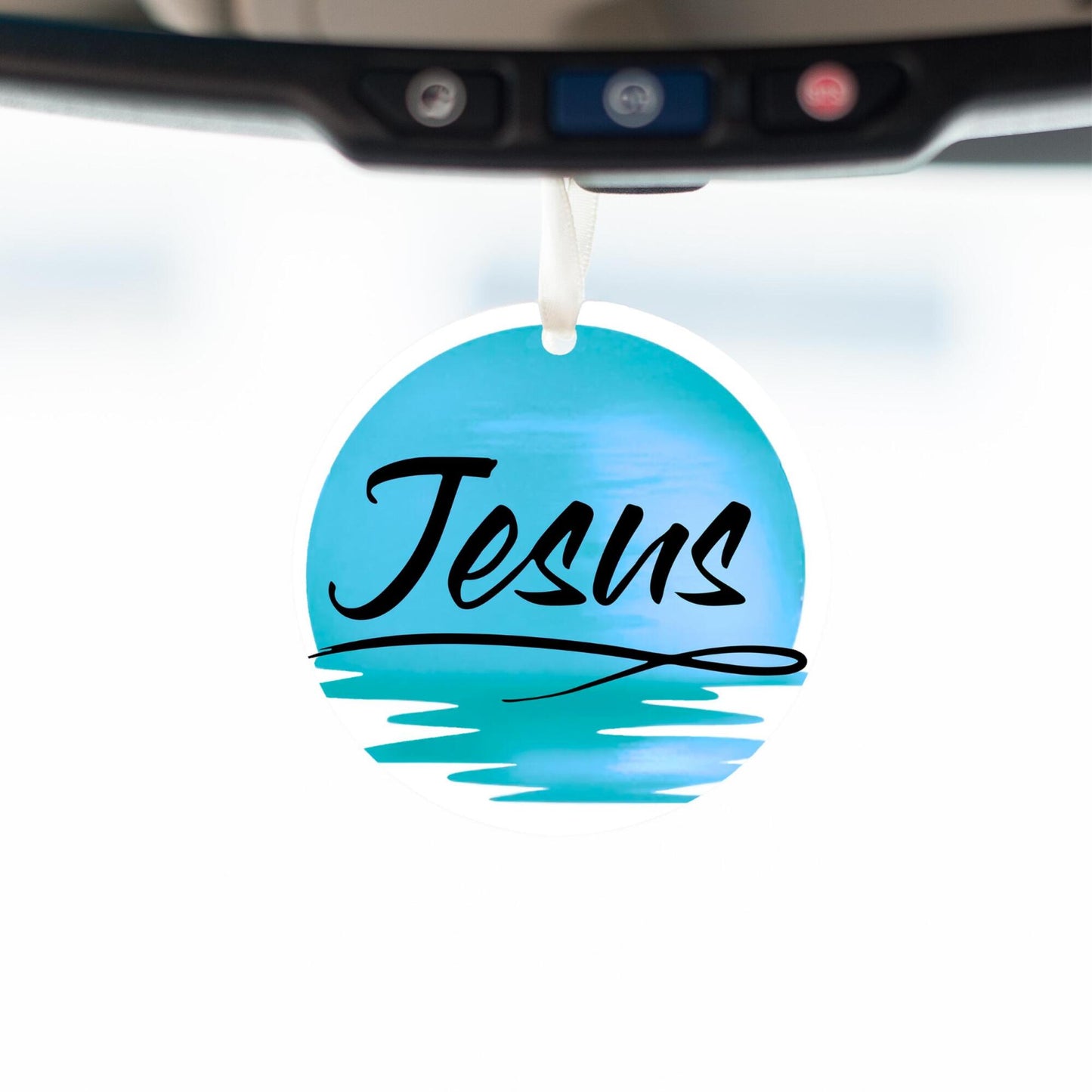 Car Ornament Blue - Jesus