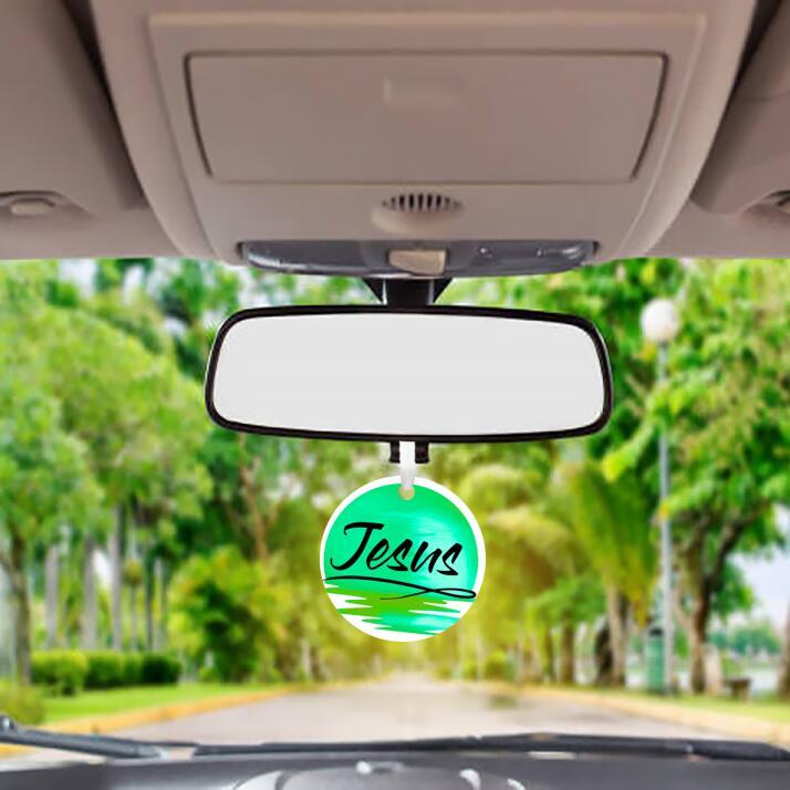 Car Ornament Light  Green - Jesus
