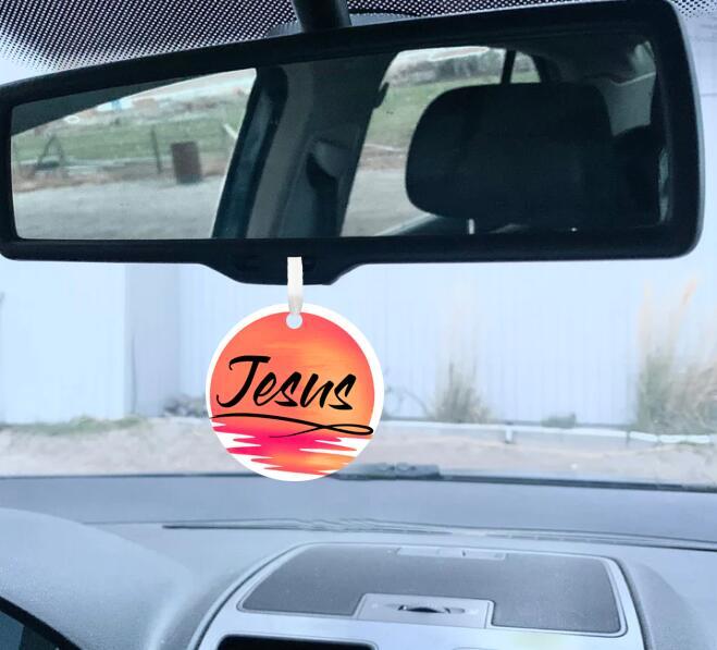 Car Ornament Red - Jesus