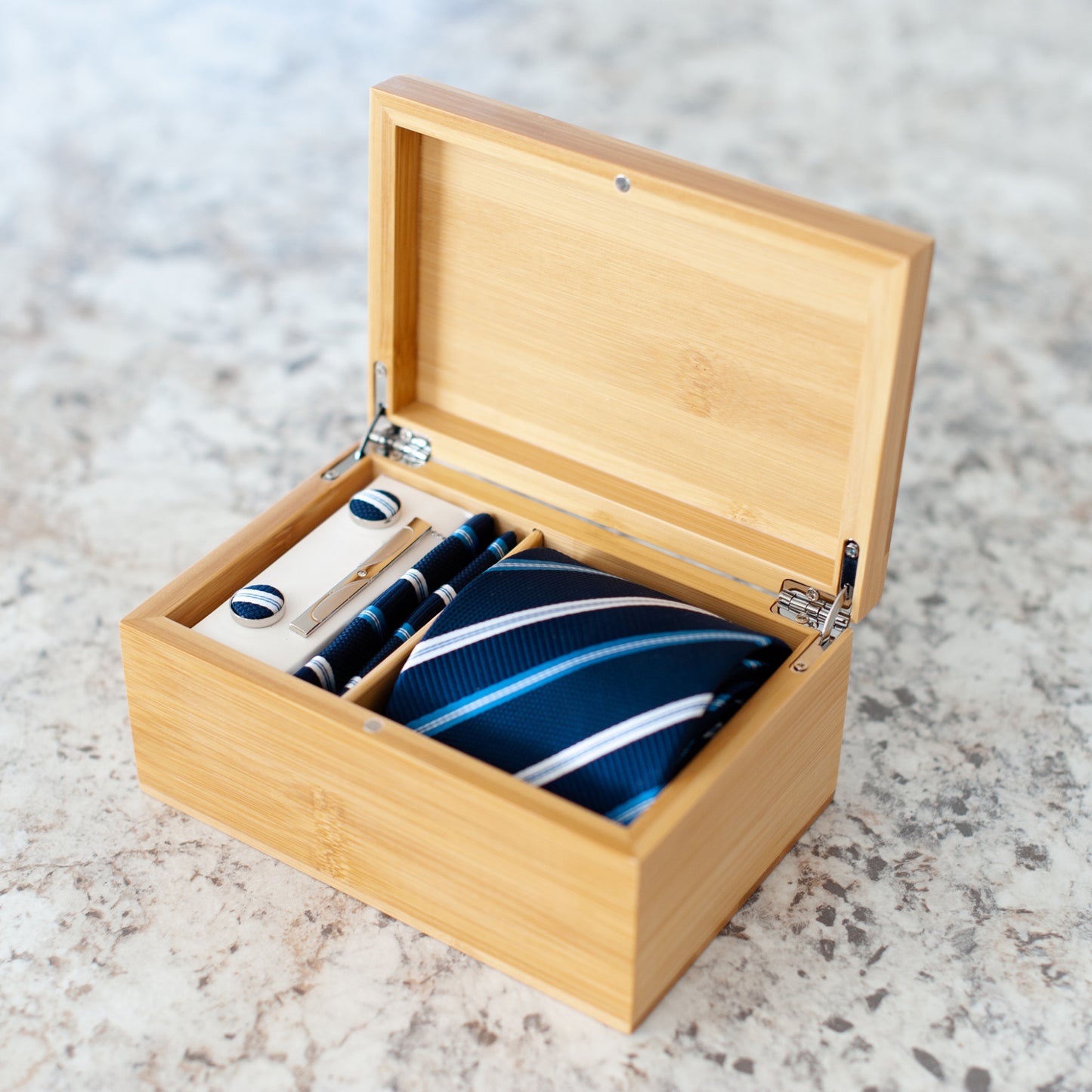 Jesus Bamboo Tie Box