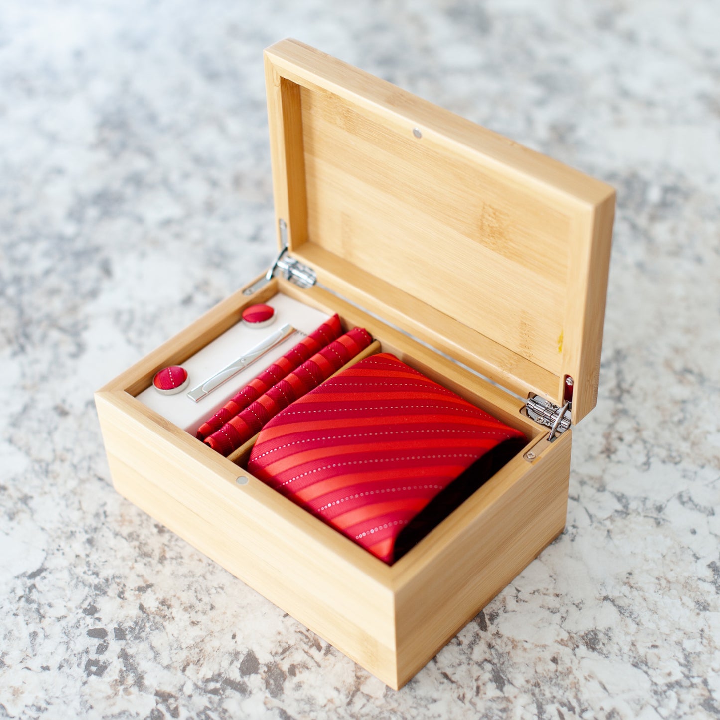 Jesus Bamboo Tie Box