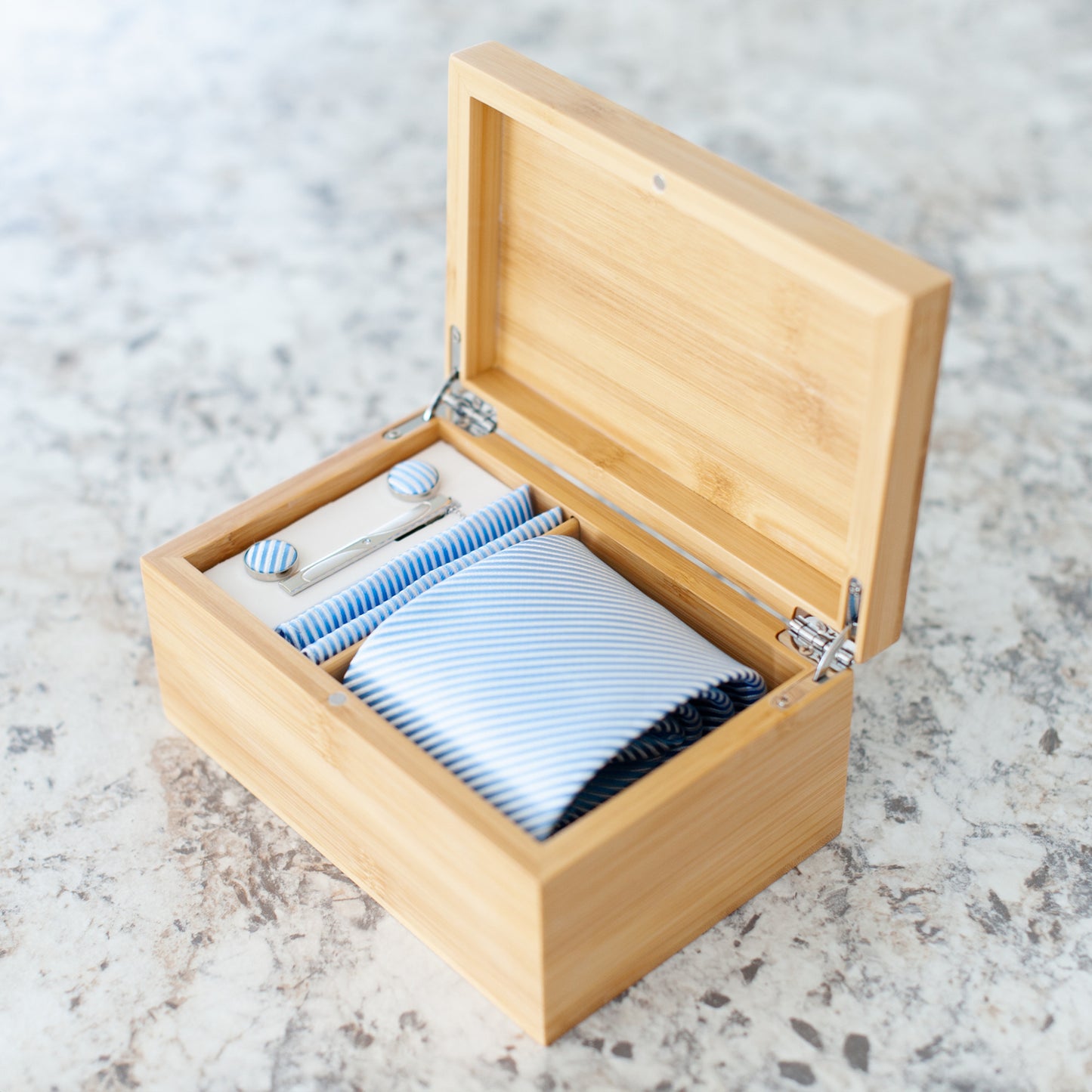Jesus Bamboo Tie Box