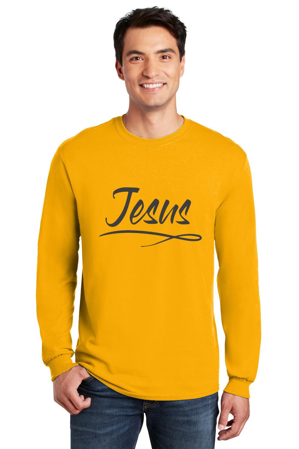Heavy Cotton Long Sleeve T-Shirt - Jesus